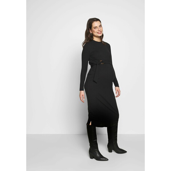 Glamorous Bloom MIDI BELT DRESS Sukienka z dżerseju black GLI29F01V