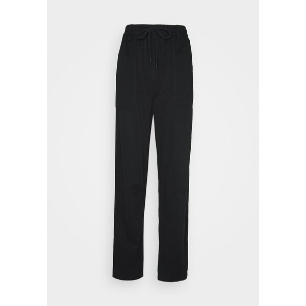 Topshop Tall CORY SLOUCH Spodnie materiałowe black TOA21A01D