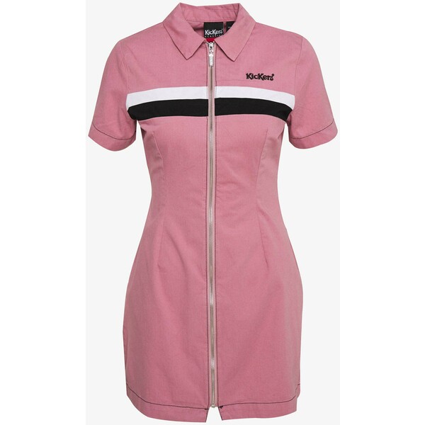 Kickers Classics CHEST PANELLED FITTED DRESS Sukienka koszulowa pink KIO21C002