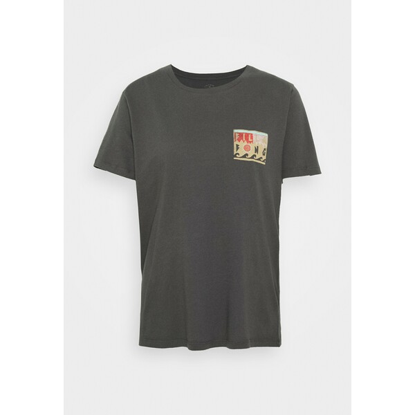 Billabong ISLE OF COLLAGE T-shirt z nadrukiem off black BI721D05K