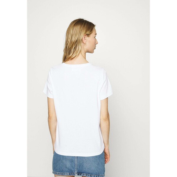 Noisy May NMSAGA NATE T-shirt z nadrukiem bright white NM321D0I5