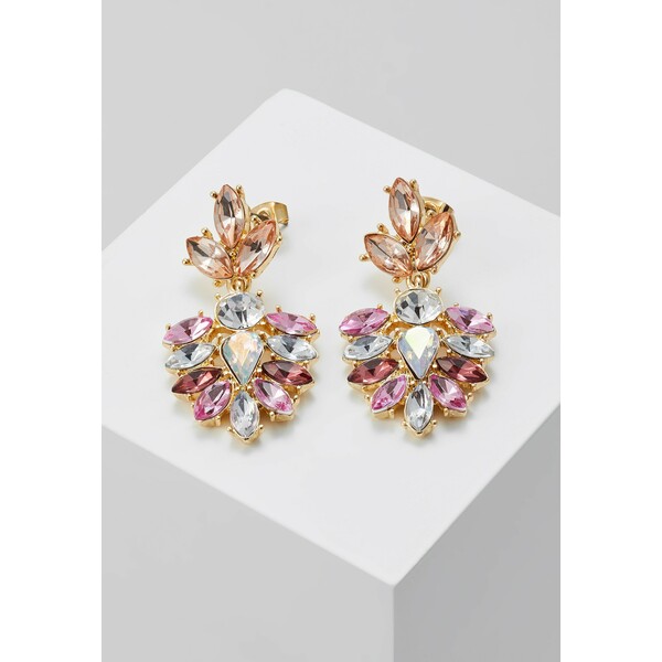 Pieces PCBEL EARRINGS Kolczyki gold-coloured/pink PE351L0O0