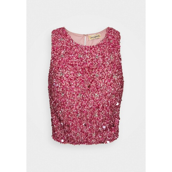 Lace & Beads Tall PICASSO Top pink LAD21E002