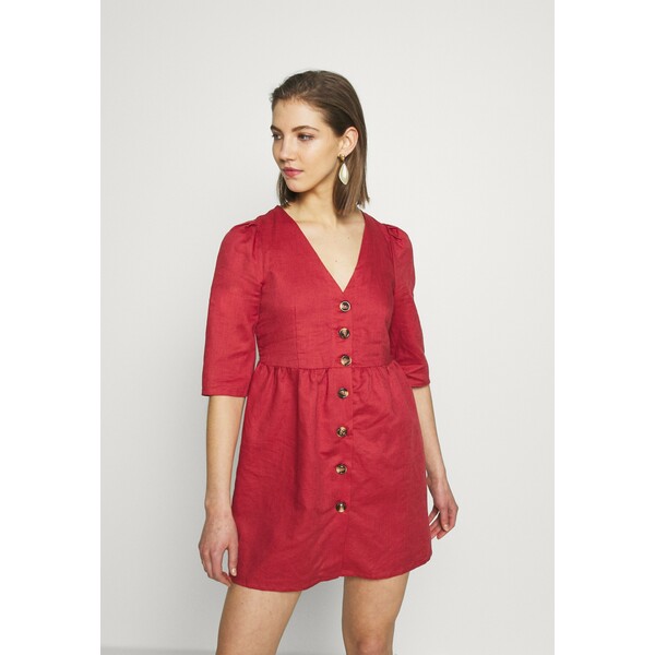Glamorous Sukienka koszulowa faded red GL921C0J5