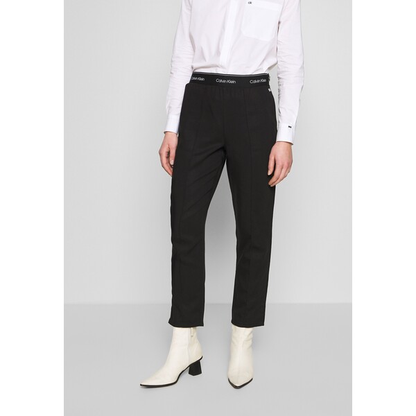 Calvin Klein BRANDED Spodnie materiałowe calvin black 6CA21A00X