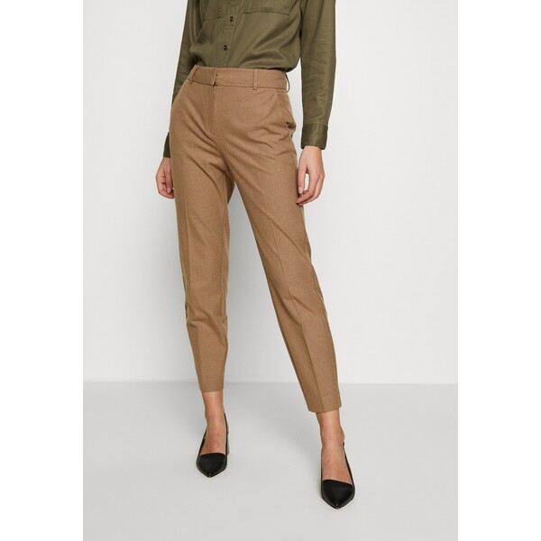 Selected Femme SLFRIA CROPPED PANT Spodnie materiałowe camel/melange SE521A0G9