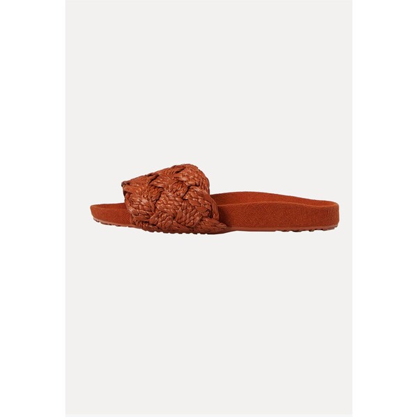OYSHO ARTISAN BRAIDED Sandały kąpielowe brown OY111A060