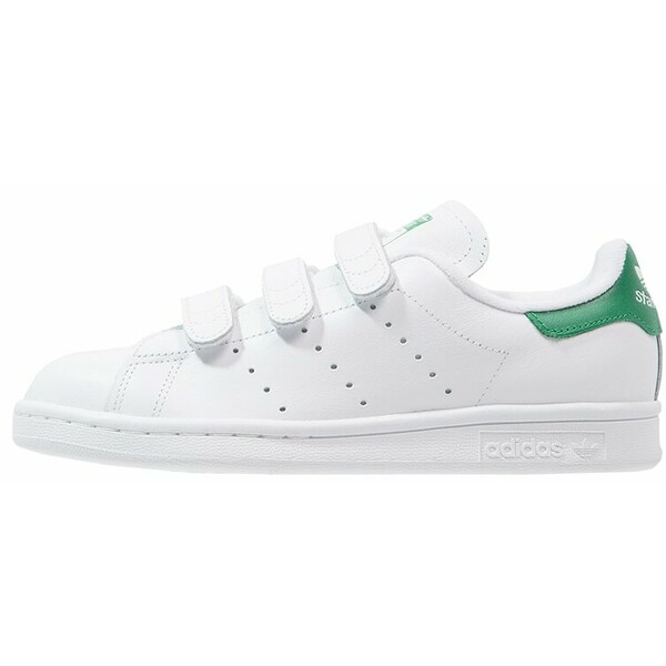 adidas Originals STAN SMITH LACE-FREE SHOES Sneakersy niskie footwear white / green AD112B0F2