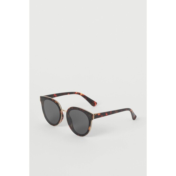 H&M Okulary przeciwsłoneczne 0848307001 Brązowy/Szylkretowy wzór