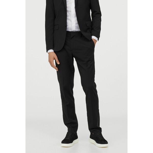 H&M Spodnie garniturowe Slim Fit - - ON 0714026050 Czarny