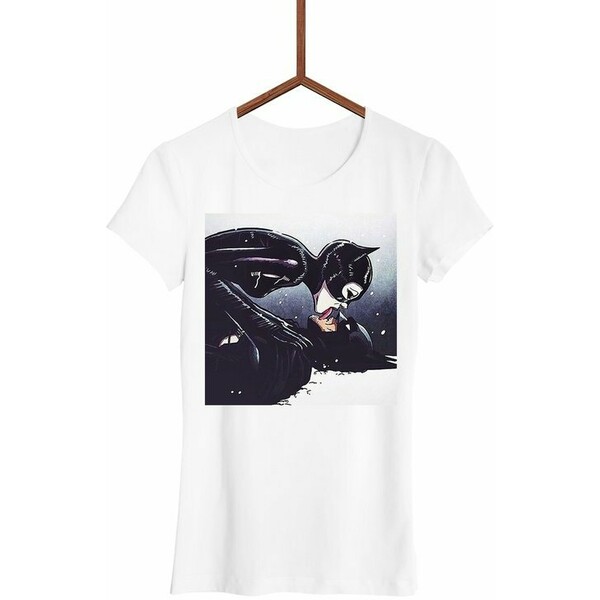 FailFake Koszulka Całujący się Batman i Catwomen Damska
