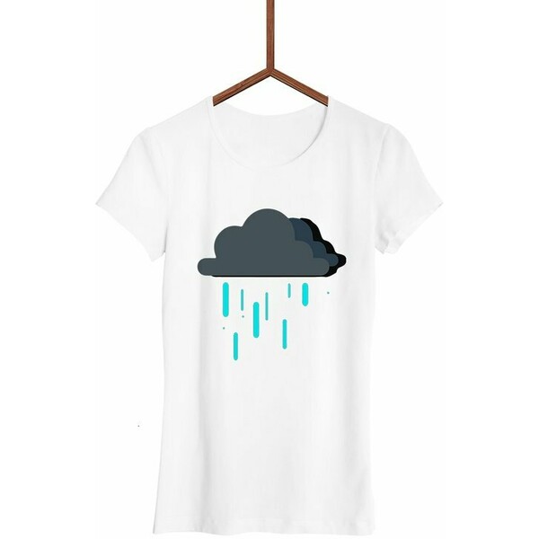 FailFake Koszulka Deszczowe Chmurki Damska