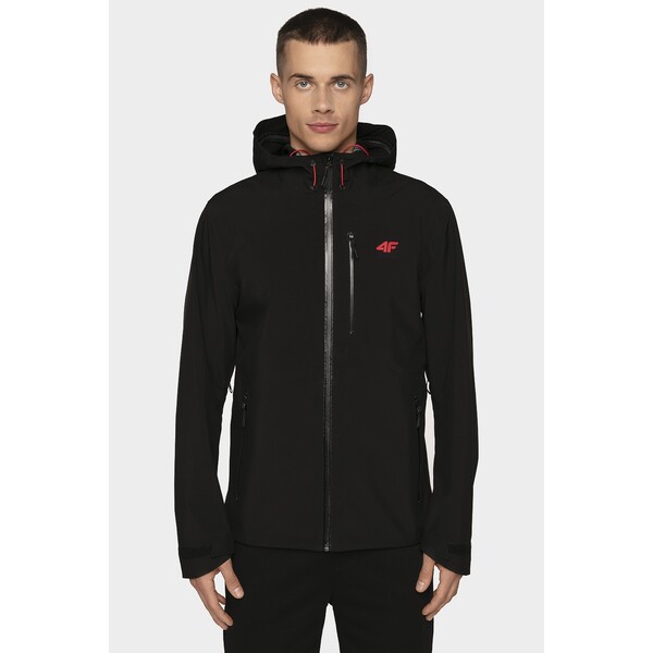 4F Softshell męski SFM005 - głęboka czerń H4L19-SFM005-20S