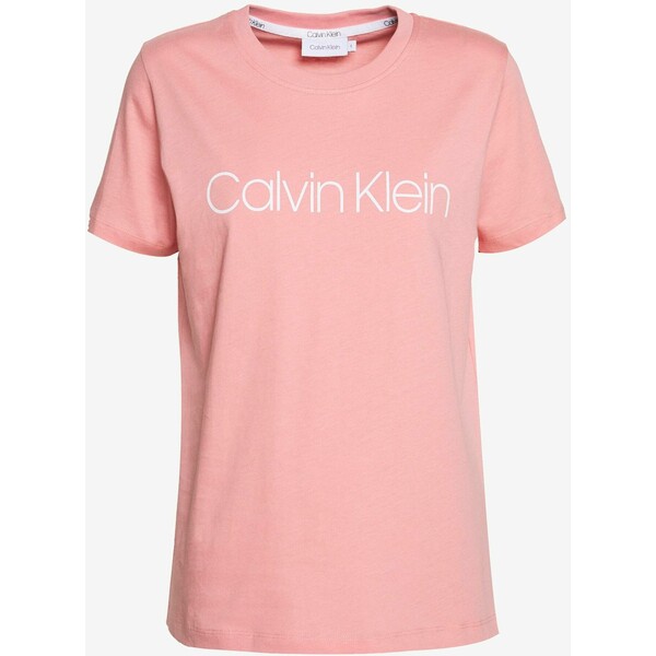 Calvin Klein CORE LOGO T-shirt z nadrukiem darling pink 6CA21D01U