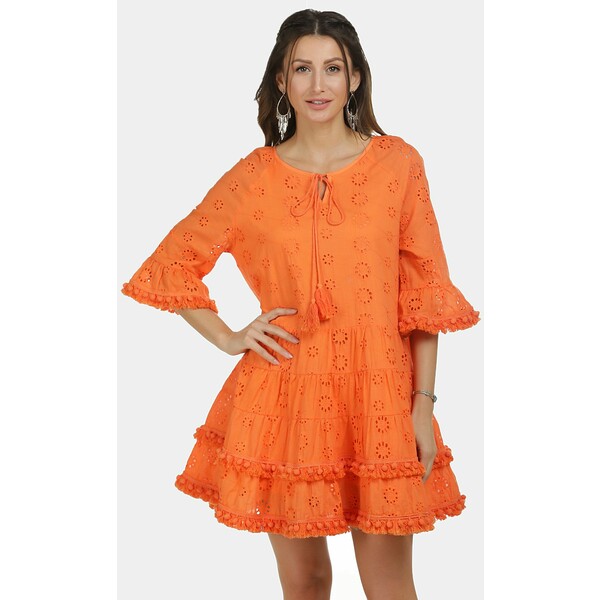 IZIA Sukienka letnia orange IZ021C00B