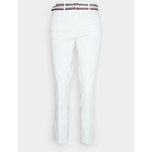 Tommy Hilfiger SLIM PANT Spodnie materiałowe white TO121A09S