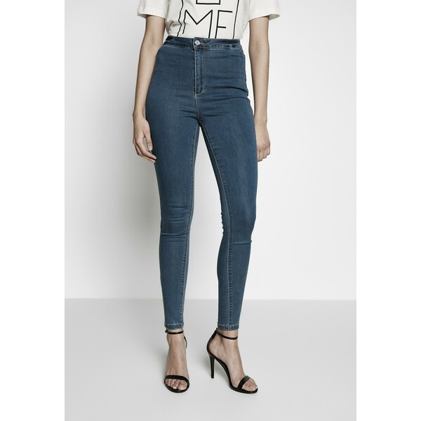 Missguided Tall VICE HIGHWAISTED Jeansy Skinny Fit stonewash MIG21N015
