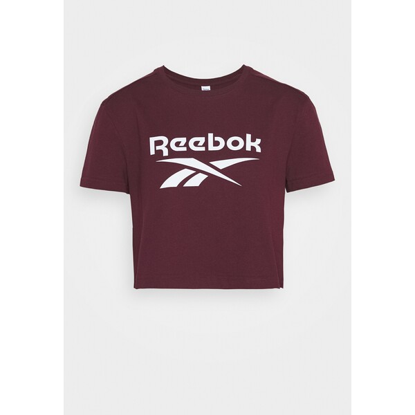 Reebok Classic BIG LOGO TEE T-shirt z nadrukiem bordeaux RE021D03R