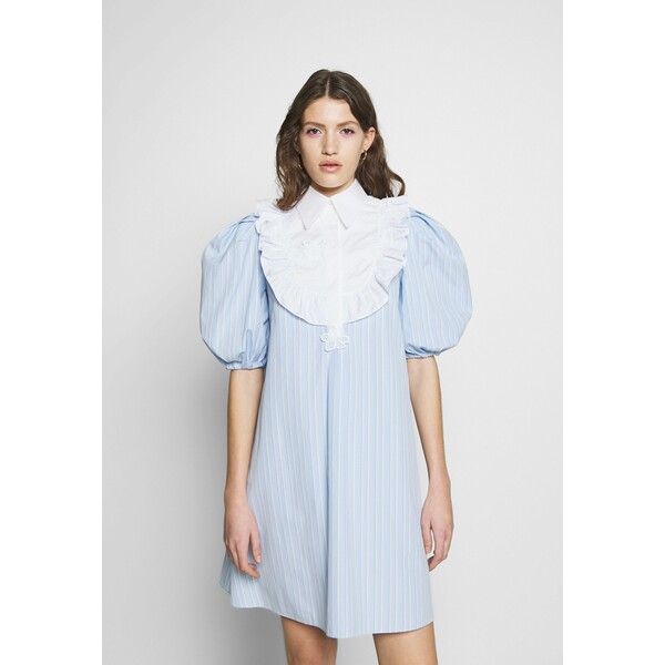 Vivetta DRESS Sukienka koszulowa rigato fondo azzurro/bianco VIQ21C00I