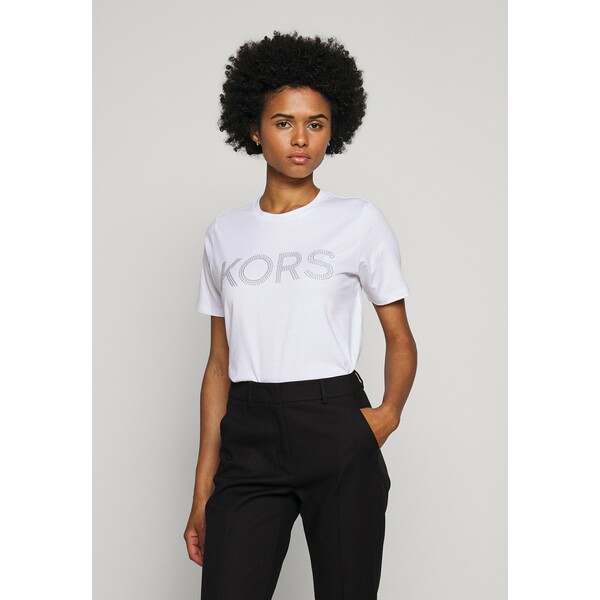 MICHAEL Michael Kors T-shirt z nadrukiem white MK121D03Y