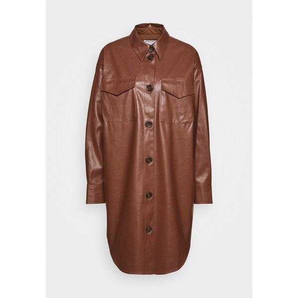 DESIGNERS REMIX MARIE DRESS Sukienka koszulowa brown DEA21C03L