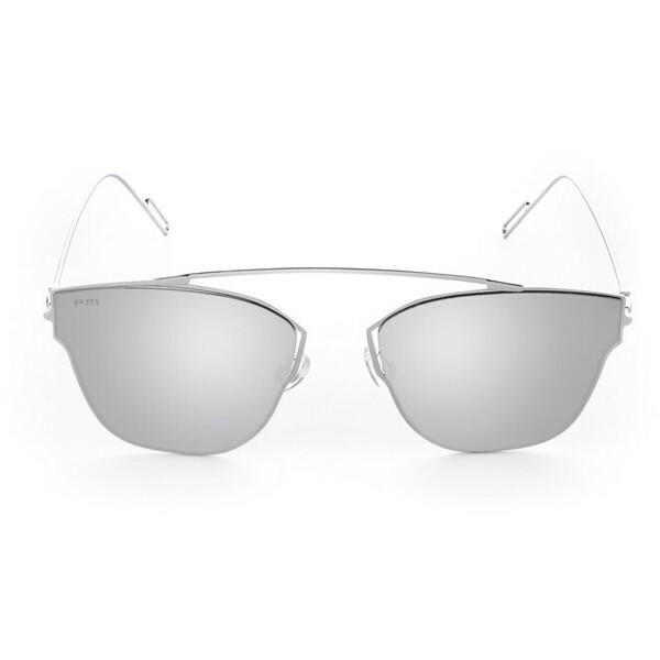Primamoda Okulary przeciwsłoneczne ze srebrnymi lustrzanymi szkłami 11K-M16212 SHINY.SILVER