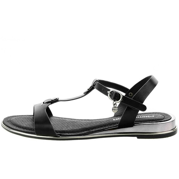Primamoda Czarne sandały z metalowymi akcentami ZUGLIO 7S-G19652 V.NERO