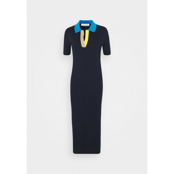 Lacoste Długa sukienka navy blue/ibiza/wasp/viennese LA221C04A