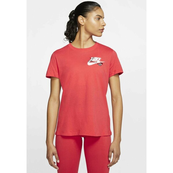 b'Nike Sportswear TEE NOVEL T-shirt z nadrukiem track red/white NI121D0H4'