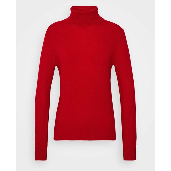 b'Benetton TURTLE NECK Sweter red 4BE21I0HI'