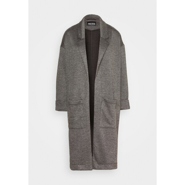 PIECES Tall PCDORITA COATIGAN Płaszcz wełniany /Płaszcz klasyczny dark grey melange PIP21G003