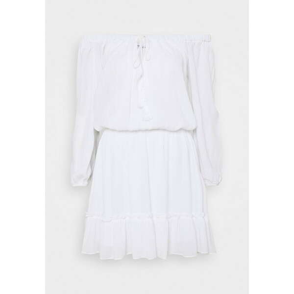 Missguided Petite BARDOT TASSEL DRESS Sukienka letnia white M0V21C0DF