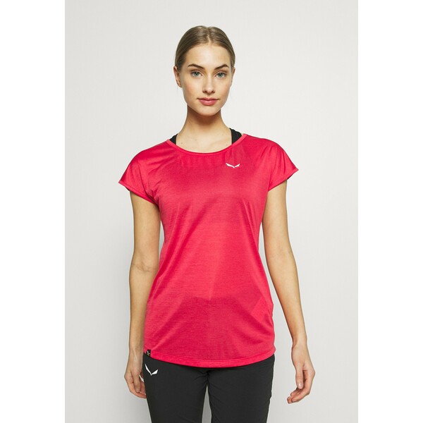 Salewa PUEZ DRY TEE T-shirt basic rose/red melange S2041D001