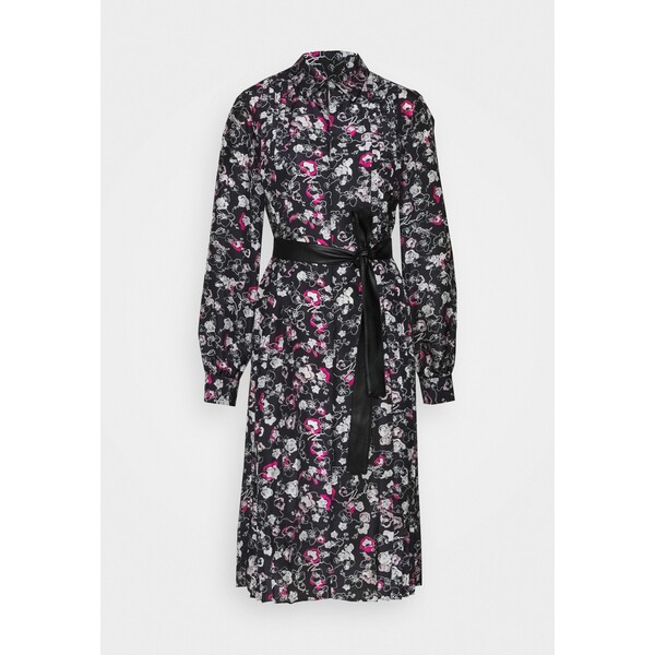 KARL LAGERFELD ORCHID PRINT DRESS Sukienka koszulowa black K4821C02R