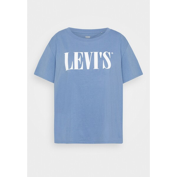 Levi's® Plus VARSITY TEE T-shirt z nadrukiem blue L0M21D00V