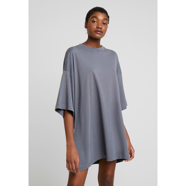 Weekday HUGE DRESS Sukienka z dżerseju grey medium dusty WEB21C006