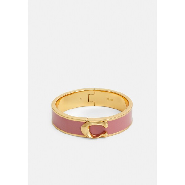 Coach LARGE HINGED BANGLE Bransoletka gold-coloured/ dusty rose COH51L00J