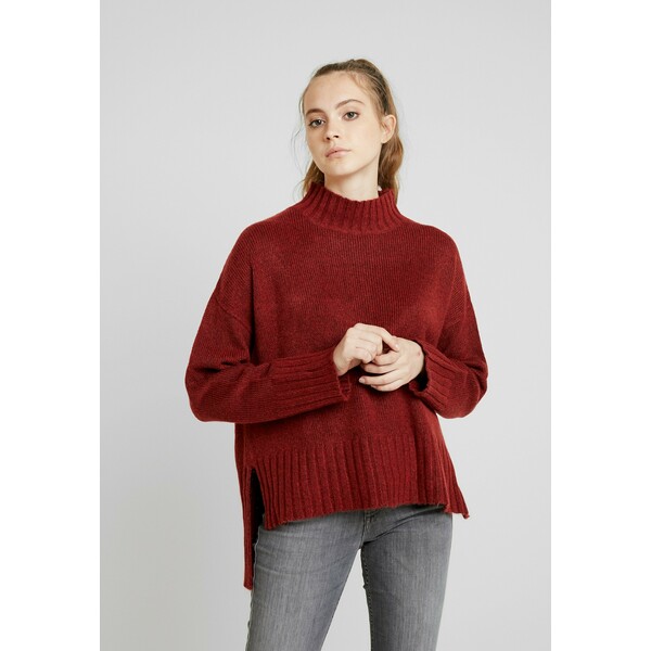 New Look Sweter dark red NL021I0EH