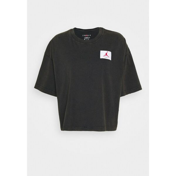Jordan ESSENTIAL BOXY TEE T-shirt z nadrukiem black JOC21D000