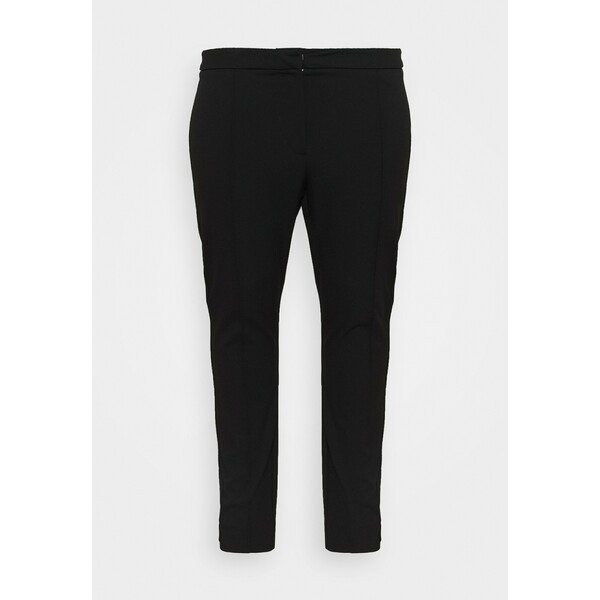 Selected Femme Curve SLFLUE PINTUCK PANT Spodnie materiałowe black SEW21A000