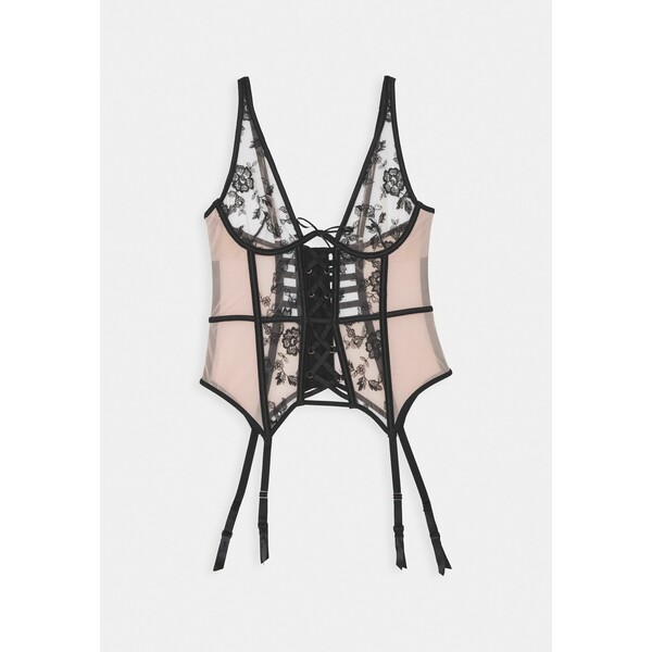 Hunkemöller DAHLIA BUSTIER Gorset caviar HM181A1L9