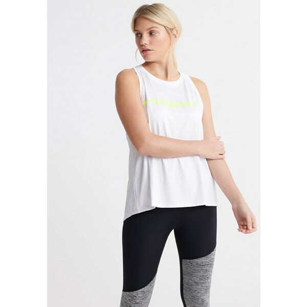 Superdry SUPERDRY TRAINING GYM VEST TOPS Top optic SU221E0AS