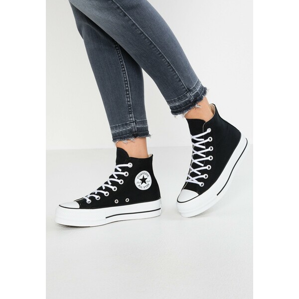 Converse CHUCK TAYLOR ALL STAR LIFT Sneakersy wysokie black/white CO411A0UD