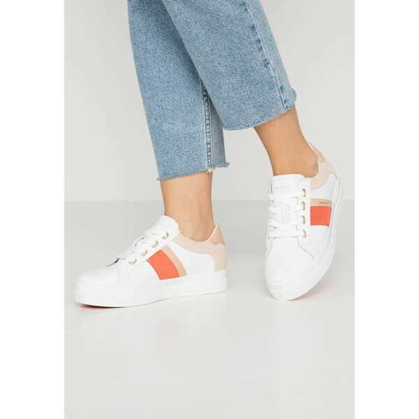 GANT AVONA Sneakersy niskie bright white/coral GA311A02E