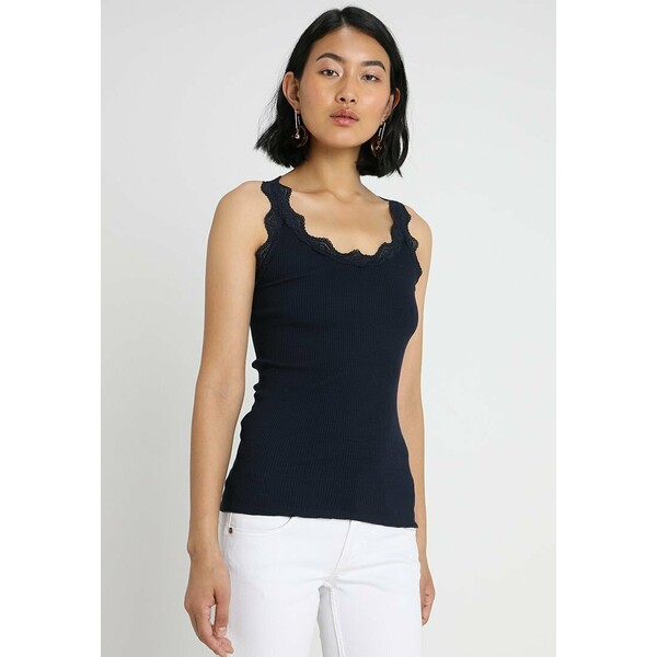 Rosemunde ORGANIC TOP WITH LACE Top dark blue RM021D04V