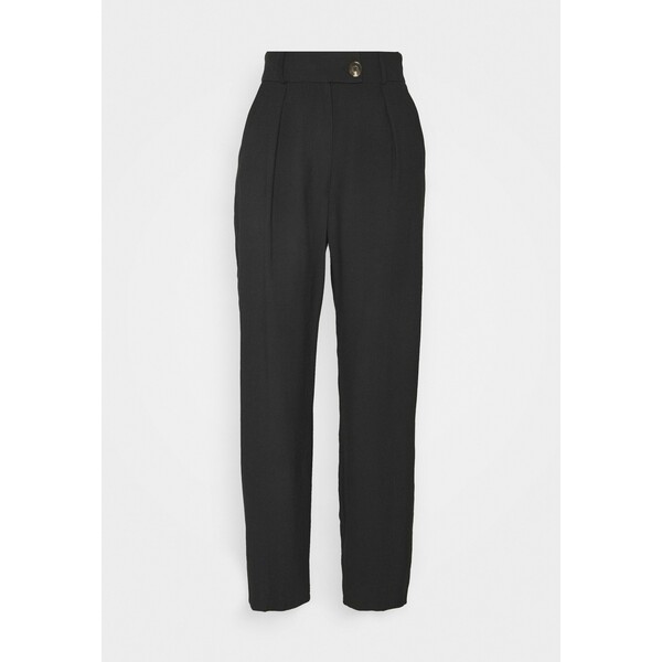 Topshop Tall TILLY TROUSER Spodnie materiałowe washed black TOA21A01J