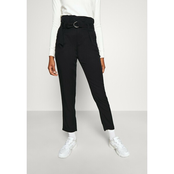 Tommy Jeans PAPERBAG Spodnie materiałowe black TOB21A014