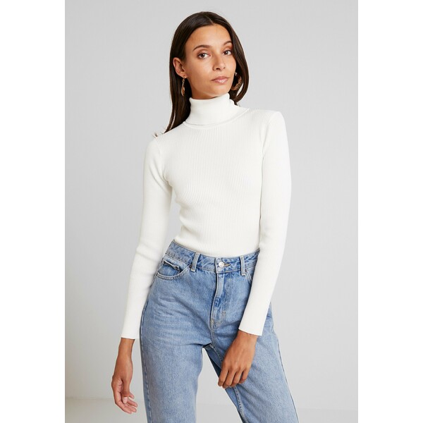 Missguided ROLL NECK Sweter off white M0Q21I04L