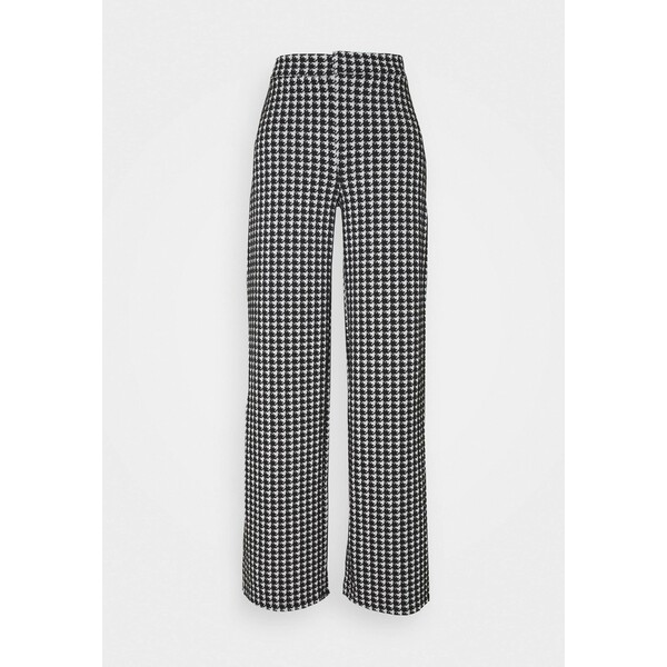 Noisy May NMHOUND PANT Spodnie materiałowe black/white NM321A08K