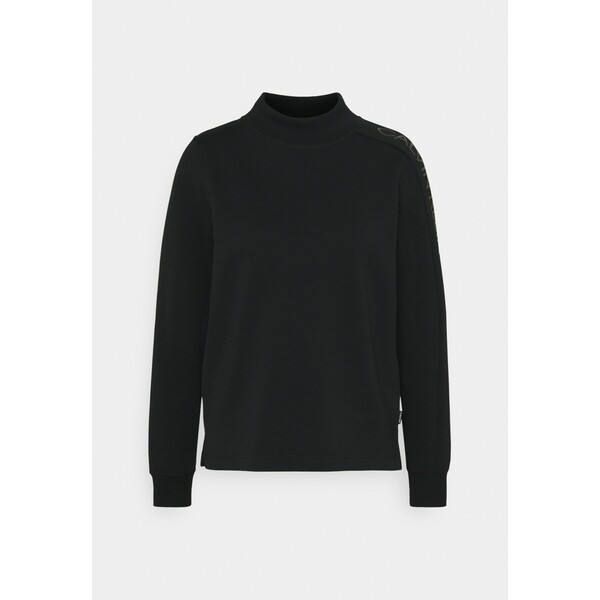 Calvin Klein LOGO FUNNEL NECK Bluzka z długim rękawem black 6CA21J00Q